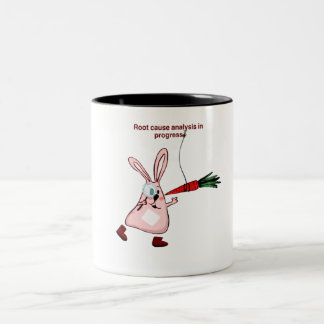 Risk manager in action Two-Tone coffee mug