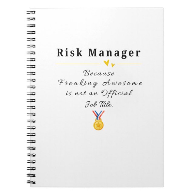 Risk Manager Notebook (Front)