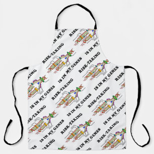 Risk-Taking Is In My Genes DNA Replication Humour Apron