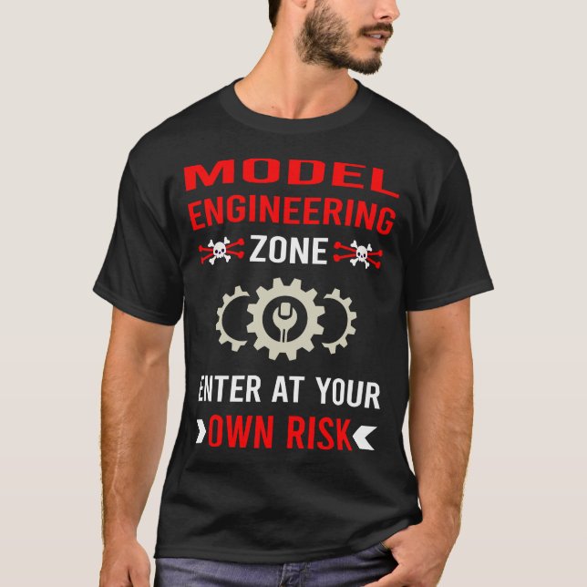 Risk Zone Model Engineering Engineer T-Shirt (Front)