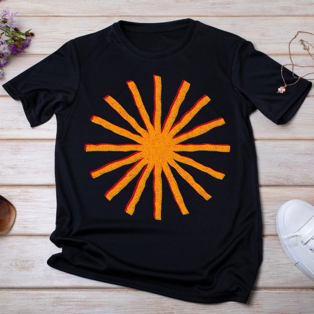 Riso Style Starburst T-Shirt (Creator Uploaded)