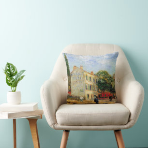 Rispal Restaurant at Asnieres by Vincent van Gogh Cushion