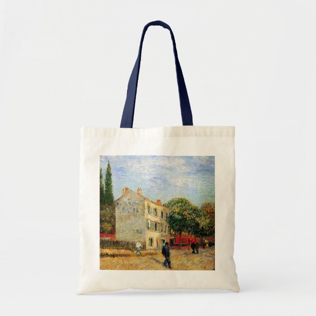 Rispal Restaurant at Asnieres by Vincent van Gogh Tote Bag (Front)