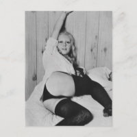 Risque vintage lingerie model