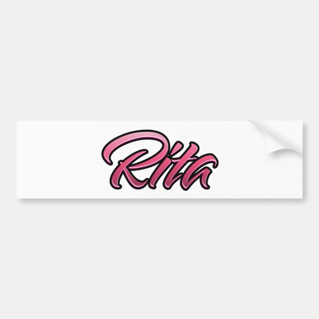 Rita faded pink Aufkleber Sticker (Front)