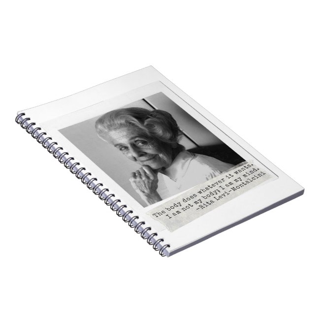 Rita Levi-Montalcini Quote Women in Science Notebook (Right Side)
