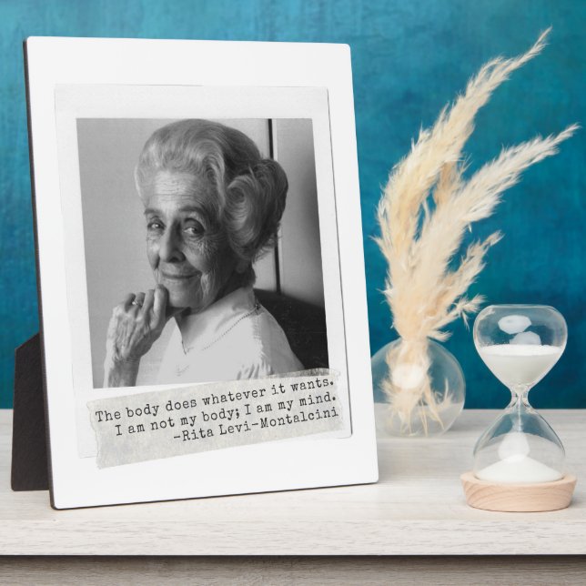 Rita Levi-Montalcini Quote Women in Science  Plaque (Side)