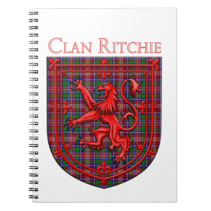 Ritchie Tartan Scottish Plaid Lion Rampant Notebook