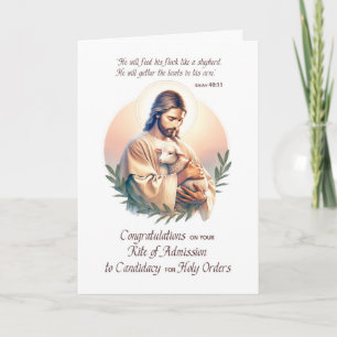 Rite for Admission to Candidacy for Holy Orders Card