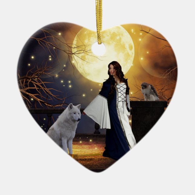 Ritual Night Ceramic Ornament (Front)