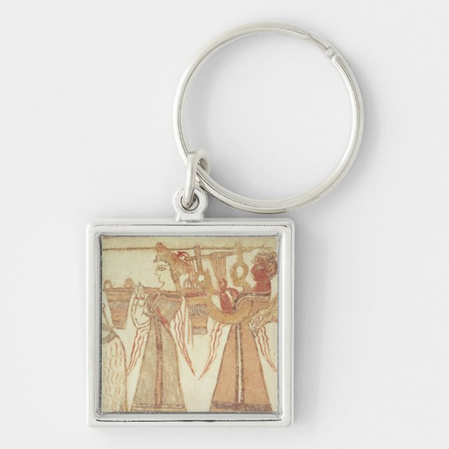 Ritual scene of worship key ring (Front)