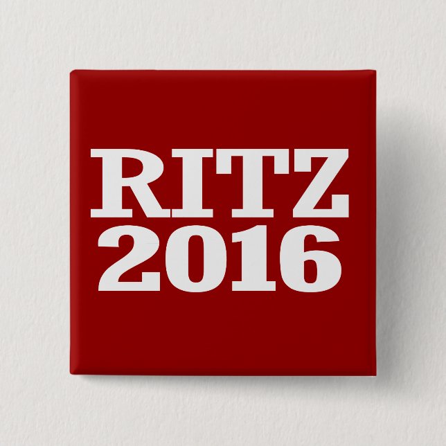 Ritz - Glenda Ritz 2016 15 Cm Square Badge (Front)
