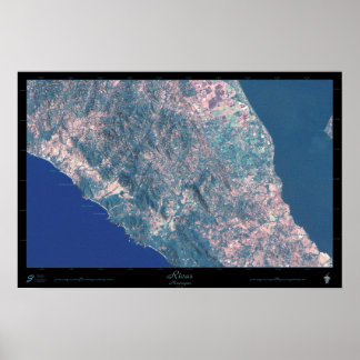 Rivas, Nicaragua satellite poster