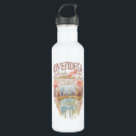 RIVENDELL™ Fellowship Watercolor Illustration 710 Ml Water Bottle<br><div class="desc">Escape to the hidden valley of Rivendell™ with this enchanting Lord of the Rings™ design inspired by the beauty and serenity of the Elven refuge. Featuring graceful bridges, cascading waterfalls, and elegant architecture nestled among autumn-kissed trees, this artwork captures the peaceful majesty of the Last Homely House. The Fellowship travels...</div>