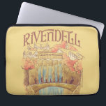 RIVENDELL™ Fellowship Watercolor Illustration Laptop Sleeve<br><div class="desc">Escape to the hidden valley of Rivendell™ with this enchanting Lord of the Rings™ design inspired by the beauty and serenity of the Elven refuge. Featuring graceful bridges, cascading waterfalls, and elegant architecture nestled among autumn-kissed trees, this artwork captures the peaceful majesty of the Last Homely House. The Fellowship travels...</div>