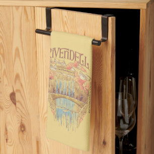 RIVENDELL™ Fellowship Watercolor Illustration Tea Towel