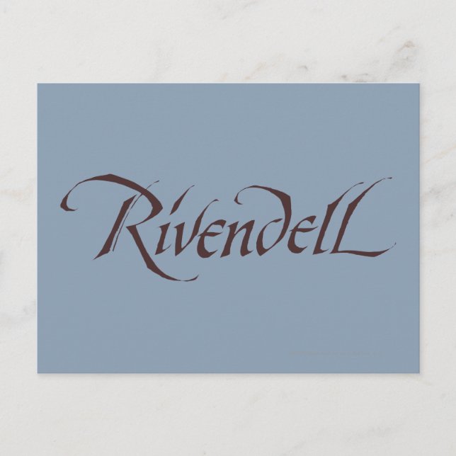 Rivendell Name Solid Postcard (Front)