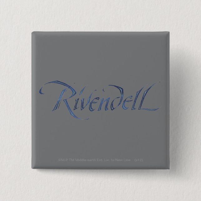 Rivendell Name Textured 15 Cm Square Badge (Front)