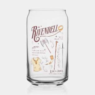 RIVENDELL™ Watercolor Collage Graphic Can Glass