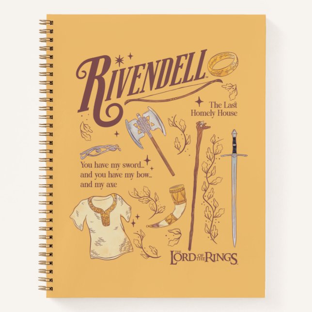 RIVENDELL™ Watercolor Collage Graphic Notebook (Front)