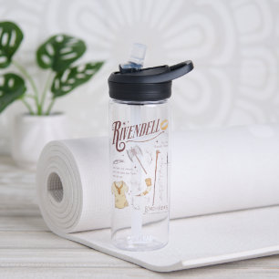 RIVENDELL™ Watercolor Collage Graphic Water Bottle