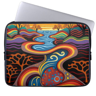 River, Aboriginal, dreamtime. Laptop Sleeve