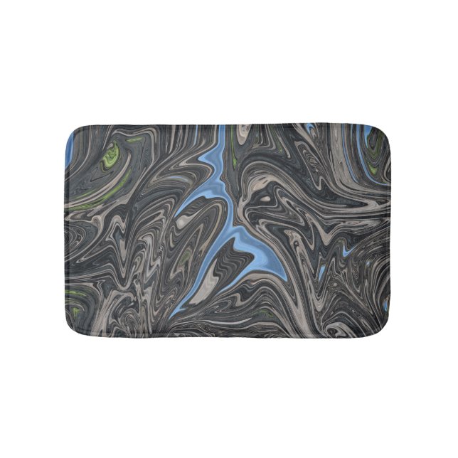 River Abstract Painting | Best landscape abstract Bath Mat (Front)