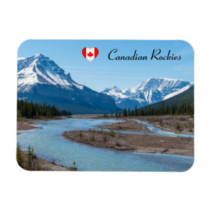 River along Icefields Parkway Highway 93 - Canada Magnet