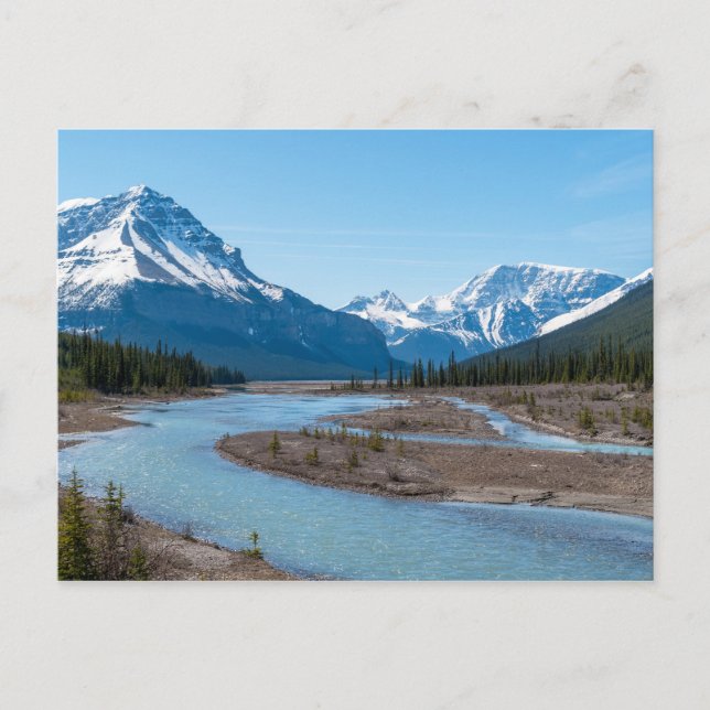River along Icefields Parkway Highway 93 - Canada Postcard (Front)
