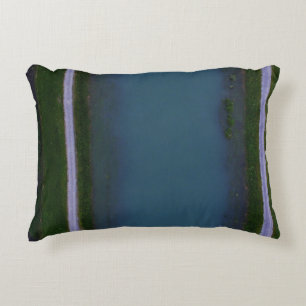 River along the road decorative cushion
