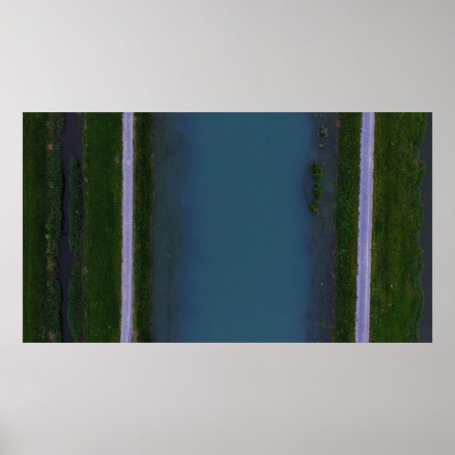 River along the road poster (Front)