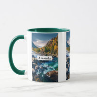 River and Mountains Scenic Photo