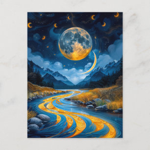 River and Woodlands Postcard