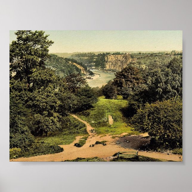 River Avon from Clifton Downs, Bristol, England cl Poster (Front)