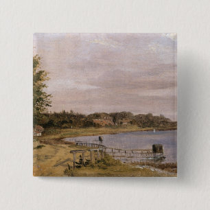River Bank at Emilliekilde 15 Cm Square Badge