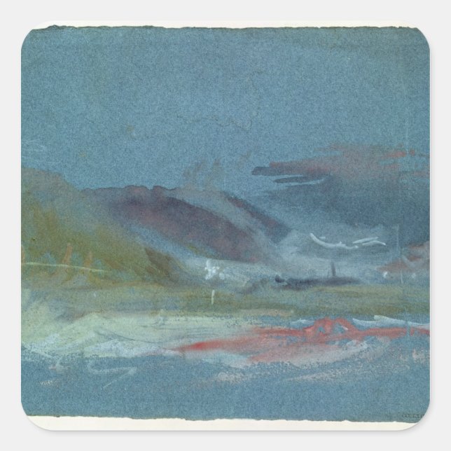 River bank, c.1830 square sticker (Front)