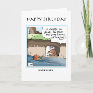 River Bank greeting card