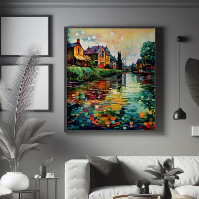 River Bank Impressionism Photo Print (Creator Uploaded)
