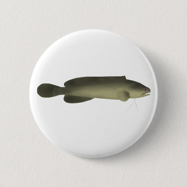 River Blackfish Print, Value Poster Paper (Matte) 6 Cm Round Badge (Front)