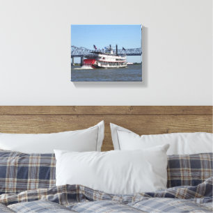 River Boat Canvas Print