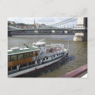 River Boat on the Danube Postcard