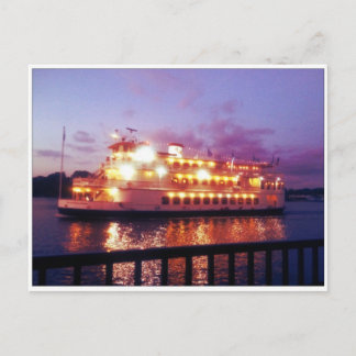 River Boat Savannah Georgia Postcard