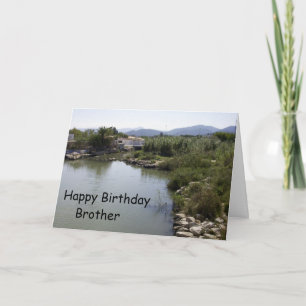 River Brother Birthday Card