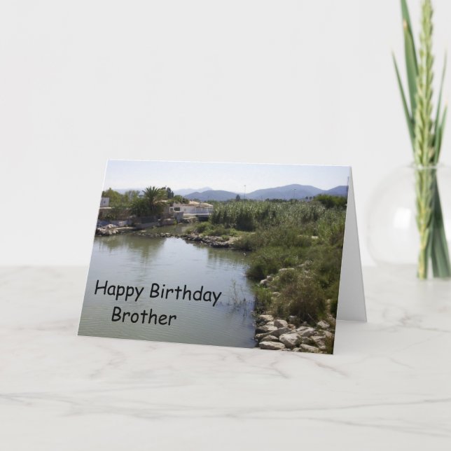 River Brother Birthday Card (Front)