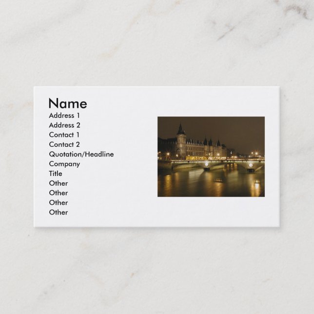 River Business Card (Front)
