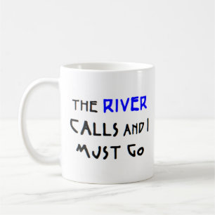river calls coffee mug