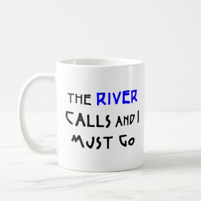 river calls coffee mug (Left)