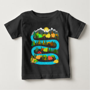 River Camping Design Baby T-Shirt