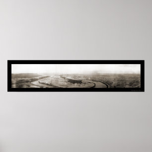 River & Chattanooga TN Photo 1909 Poster