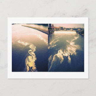 river clouds postcard